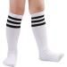 DRESHOW BQUBO Kids Toddler Soccer Socks - White/Black Stripe, 3-6 Years - Buy Online on SooperMarket.com