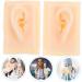 Plafope 1 Pair Soft Silicone Human Ear Earrings for Models - Flexible and Realistic Simulation for Hearing Aid Practice and Teaching - Buy Online on SooperMarket.com