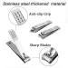 Cater Manicure Nail Clippers Set - Professional 12Pcs Grooming Kit with Luxurious Travel Case - Buy Online on SooperMarket.com
