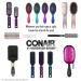 Conair Nylon Bristle Oval Cushion Hair Brush 2-Piece Set with Rubber-Grip Handles - Travel & Full-Sized Brushes - Buy Online on SooperMarket.com