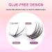 Bluesmurfs Self Adhesive Individual Lashes | Reusable No Glue Fake Eyelashes Clusters - Easy to Use Natural Eye Lashes I01 - Buy Online on SooperMarket.com
