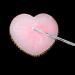 WLLHYF Resin Nail Art Palette - 2Pcs Golden Edge Heart-Shaped Mixing Palettes for Nail Art Painting and Cosmetic Mixing - Buy Online on SooperMarket.com
