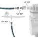 SAGUD 10ft Nylon Braided Airbrush Hose with 1/8 Size & Adapter for Most Airbrush Kits - Buy Online on SooperMarket.com