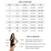 Yonique Women's Tankini Swimsuit with Skirt | Ruched Push Up Swimwear | XS-XXL | Black White Stripe - XL - Buy Online on SooperMarket.com