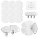 COM -FOUR 10x sockets of child locking - child locking socket with a metal key - sockets protection for babies and toddlers (10 pieces)