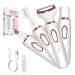 4-in-1 Women's Electric Hair Remover Rechargeable Body Hair Removal Tool Set Nose Hair Lip Hair Eyebrow Trimmer Face Body Hair Grooming Set for Women