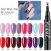 LICHENGTAI One Step Gel Nail Polish Pen 3 in 1 Nail Polish Pen UV Nail Gel Painting Pen No Base Top Coat Need Nails Art Tool Soak Off Gel Ideal for Home and Professional Manicure 086 - Buy Online on SooperMarket.com