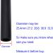DJC Suspension Seatpost Shock Absorber for City Bike MTB 28.6mm*350mm - Straight Pillar, Headless Seat Post - Measure Diameter Before Purchase - Buy Online on SooperMarket.com
