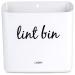 Laundry Room Trash Can - Lint Bin - Magnetic Lint Bin for Laundry Room - Lint Bin for Laundry Room Magnetic - Laundry Lint Bin - Lint Holder Bin for Laundry Room (White)