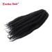 18 Inch Eunice Hair 3 Packs Synthetic Marley Braid Extensions - Afro Kinky Bulk Twist Crochet Braids #1B 46cm - Buy Online on SooperMarket.com