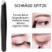 Pluck Econtal Black Tweezers with Case | Professional Sloping Eyebrow Hair Plucking Tool - Buy Online on SooperMarket.com