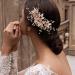 Bride Wedding Hair Comb Bridal Hair Accessories for Women Flower Rhinestone Headpiece Bridal Pearl Hair Accessories for Girls Silver Hair Accessories - Buy Online on SooperMarket.com