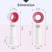 Lash Fan USB Mini Portable Rechargeable Bladeless Fan - Handheld Cooling Dryer for Accelerated Drying of Eyelash Extensions Glue - Essential Eyelash Extension Supplies (White) - Buy Online on SooperMarket.com