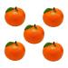 Alipis 5pcs Orange Model Artificial Fruit Mini Decor Light House Decorations for Home Trendy Decor Lifelike Orange Decorations Lifelike Fruit High Simulation Toy Child Foam