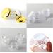 Zeoabsy 4-Pack 5ml Transparent Acrylic Diamond-Shaped Jars with Gold Screw Caps Perfect for Creams Lotions Nail Art & Lip Balm - Buy Online on SooperMarket.com