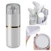 TSA approved portable travel washing cup including 2 sub-bottling washing cup toothbrush comb mirror towel and toothpaste storage area 8-in-1 design. Easy to carry