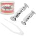 Shop Hip-Hop Teeth Set | Reusable Silver Costume Accessories for Men & Women - Perfect for Halloween & Parties! - Buy Online on SooperMarket.com