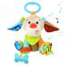 NA Hanging Car Seat Stroller Toys with Teether for Babies 6 to 12 Months  Soft Plush Toy Dog Design for Crib Mobile  Baby Soothing Teething Toys for 3-6 Months  Newborn Gifts for Girls Boys
