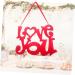ABOOFAN Front Door Signs Door Wall Decoration Sign Valentine's Day Pendant Listing Background Wall Panel - Buy Online on SooperMarket.com