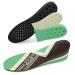 Dynwalker increase insoles shoe insert height-enlarged invisible 3 layer 3-7.5 cm breathable and soft massage anti-slip unisex adjustable for all types of shoes L green L: (men 39-44)