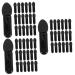 NOLITOY 300 Pcs Mini Eyeshadow Swab Eye Makeup Cosmetics Eyeshadw Brush Concealer Brush Plastic