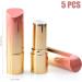 5-Piece 3.5g Gradient Pink Lipstick Tubes - Refillable DIY Lip Balm Containers - Buy Online on SooperMarket.com