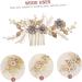Mikinona Bead Hair Comb Bridal Hair Accessories Bridal Hair Side Comb Delicate Hair Comb Female Head Decor Hair Accessory Hair Decor for Wedding Exquisite Hair Comb Bridal Hair Decor - Buy Online on SooperMarket.com