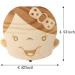 Wooden Baby Teeth Save Box - Kids Tooth Organizer in Souvenir Wood Gift (Girl) - Buy Online on SooperMarket.com
