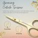 Stelone Professional Eyebrow Scissors - Small Curved Stainless Steel Beauty Scissor (Gold) - Buy Online on SooperMarket.com
