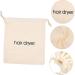 HAPINARY 2pcs Hair Dryer Storage Bag Toiletry Travel Hairdryers for Women Hair Dryer Drawstring Fabric Beige - Buy Online on SooperMarket.com