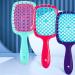 Comb Women's Scalp Massage Comb Hair Brush Women's Hollowed Out Home Salon Hair Styling Tool Comb Wide Tooth Comb (Color : Rose red-white) - Buy Online on SooperMarket.com