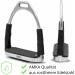 AMKA Safety Stirrups - Flexible Stainless Steel with Rubber Cover 015/042A | International Shipping Available - Buy Online on SooperMarket.com