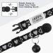 Tagme 2er-Pack Reflective Cat Neck Band with Safety Clasp & Bell | Custom Name & Address Shield for Kittens - Fits 15-20 cm - Black - Buy Online on SooperMarket.com