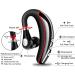 Bluetooth Headset V5.0 - Noise Canceling Mic, Ultralight Business Earpiece for Cell Phone, Sweatproof Headset for Driving/Trucker/Office - Red - Buy Online on SooperMarket.com