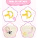 Vicloon 3 Pcs Baby Dummy Clips: BPA-Free Soother Pacifier Chain Holder for Teether Toy - Pink/Beige - Buy Online on SooperMarket.com