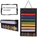 LYFFXYH Martial Arts Belts Organizer - Hanging Medal Display Rack for 8 Belts | Karate Belt Holder in Dust-Proof Black - Buy Online on SooperMarket.com