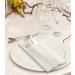 LEKOCH 100 PCS White Disposable Napkins - Premium Air Laid Fabric Napkins for Weddings & Events - 43x30 Cutlery Bags Included - High Quality - Buy Online on SooperMarket.com
