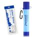 PureWell water filter for on the go - removed 99.99% pollutants on 0.01 microns - portable filter for hiking trekking travel and emergency 1 pack