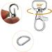 SANNIX 120 Pcs Keychain Clip Hooks with D Ring Include 60Pcs Swivel Snap Hooks Lanyard Clip and 60Pcs D Ring for Purse Hardware Sewing Projects (1/2 Inside Width) Silver - Buy Online on SooperMarket.com