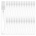 Benecreat 25 pieces 10 ml mini fine fog spray bottle Transparent glass travel empty atomizer spray bottles with plastic lids for perfume body care liquid cosmetics 10ml cap extinguish