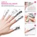 Professional Gel Nail Polish Remover Kit - Acetone Pump Dispenser, Nail Clips, Foil Wraps, Pusher & Brush - Acrylic/UV Gel/Soak-Off Polish Removal - Pink - Buy Online on SooperMarket.com