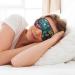 Hojas Tropicales Y Flores Print Double-Sided Eye Mask Soft and Light Blocking for Enhancing Sleep Quality - Buy Online on SooperMarket.com