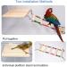 Wooden Bird Ladder Stand with 8 Swings - Perfect for Pet Training and Play | Bird Cage Accessories for Cockatiel Parakeet - Buy Online on SooperMarket.com