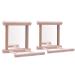 HANZE Bird Mirror with Swing Hummingbird Swing Bird Perches for Parrots Stand Wooden Swing Toy for Macaws Lovebird Cockatoo Parakeet Conure Finch Cockatiels 2 Pack