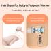 Kids Hair Dryer for Infant Low Heat Gentle Air Small Hair Blow Dryer for Baby Skin with 3 Speed Settings Negative Ionic Constant Temperature Mini Hair Dryer for Daily Use (US US Plug 110V - Buy Online on SooperMarket.com