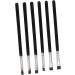 Baluue 12 Pcs Flat Eyebrow Brush Eyebrow Eyeliner Brush Eyeliner Makeup Brush Eye Brush Wooden Handle Black - Buy Online on SooperMarket.com