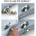 Instant Jean Button Pins for Pants - No Sew, No Tools Needed | 4 Sets Replacement Buttons | Easy Installation, Reusable & Adjustable - Buy Online on SooperMarket.com