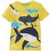 Boys' Novelty Luminous Dinosaur T-Shirt | Short Sleeve Crew Neck Tee | Cartoon Print | 1-7Y | 2-3T | Yellow - Buy Online on SooperMarket.com