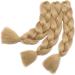 Jumbo Braiding Hair Extensions Colorful Synthetic Hair for DIY Crochet Box Braids Ombre 1Pc 24inch Ash Blonde - Buy Online on SooperMarket.com