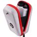 ACHIX Golf Rangefinder Hard Shell Case Compatible for Bushnell/Callaway/Tectectec Universal Laser Range Finder Carry Bag with Carabiner Belt Clip for Most Brands rangefinders Silver-Large Case